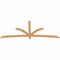Ekena Millwork Davenport Timber Gable Bracket, Western Red Cedar, 96"W x 40"H x 1 1/2"D x 3 1/2"F, 10/12 Pitch GBW096X40X0204DAV00SWR - alternate 3